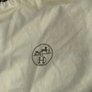 Hermes cloth tote bag